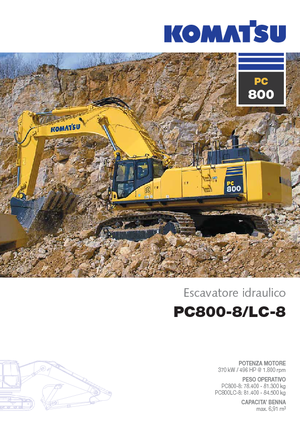 Lánctalpas kotrók Komatsu PC800-8 E0