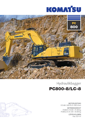 Lánctalpas kotrók Komatsu PC800-8 E0