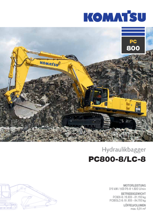 Lánctalpas kotrók Komatsu PC800LC-8 E0