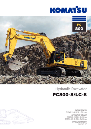 Lánctalpas kotrók Komatsu PC800LC-8 E0