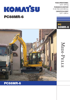 Lánctalpas kotrók Komatsu PC88MR-6