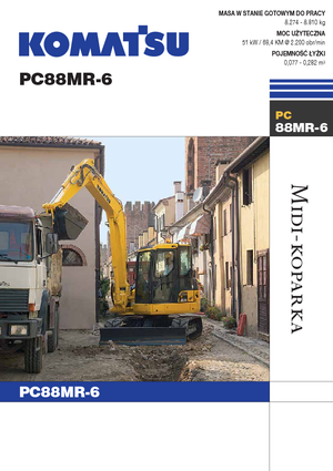 Lánctalpas kotrók Komatsu PC88MR-6