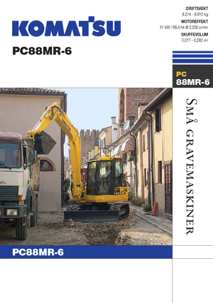 Lánctalpas kotrók Komatsu PC88MR-6