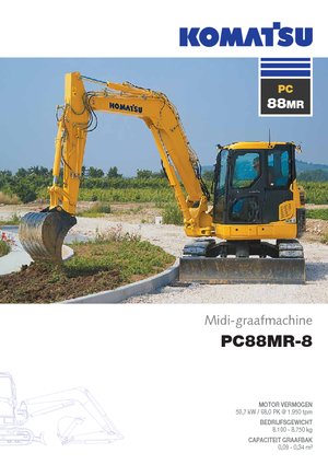 Lánctalpas kotrók Komatsu PC88MR-8