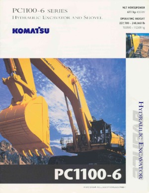 Lánctalpas kotrók Komatsu PC1100-6