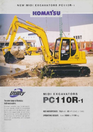 Lánctalpas kotrók Komatsu PC110R-1