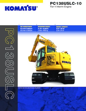 Lánctalpas kotrók Komatsu PC138USLC-10