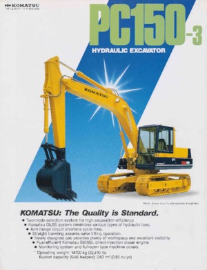 Lánctalpas kotrók Komatsu PC150-3