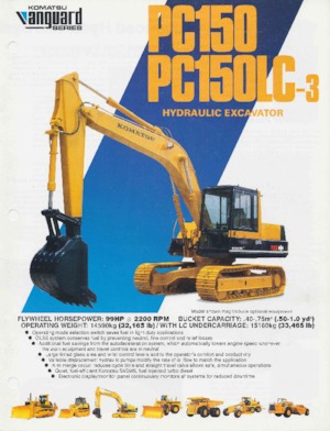 Lánctalpas kotrók Komatsu PC150