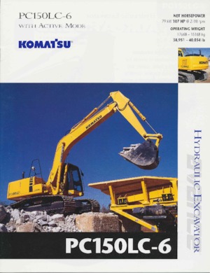 Lánctalpas kotrók Komatsu PC150LC-6