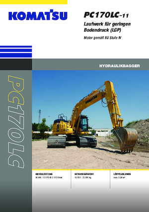 Lánctalpas kotrók Komatsu PC170LC-11 LGP