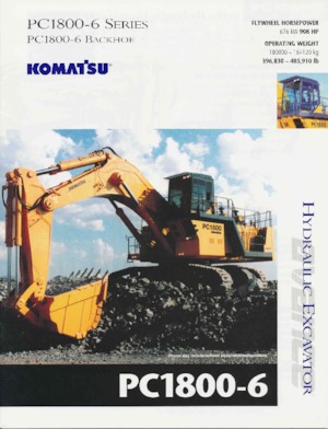 Lánctalpas kotrók Komatsu PC1800-6