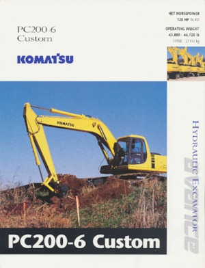 Lánctalpas kotrók Komatsu PC200-6