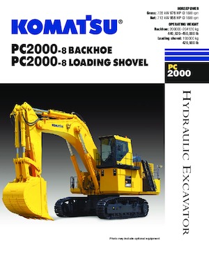 Lánctalpas kotrók Komatsu PC2000-8