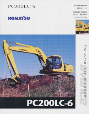 Lánctalpas kotrók Komatsu PC200-6