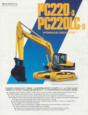 Lánctalpas kotrók Komatsu PC220-3