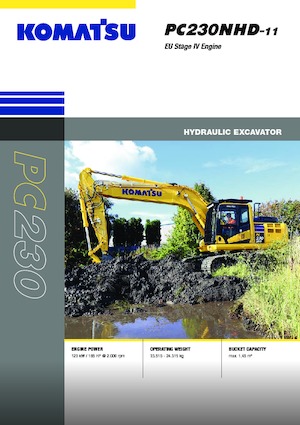 Lánctalpas kotrók Komatsu PC230NHD-11E0