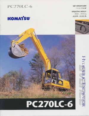 Lánctalpas kotrók Komatsu PC270LC-6