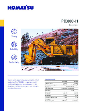 Lánctalpas kotrók Komatsu PC3000-11 