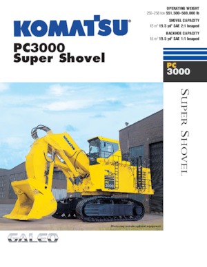 Lánctalpas kotrók Komatsu PC3000