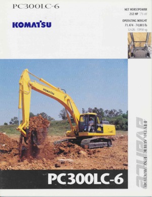 Lánctalpas kotrók Komatsu PC300LC-6