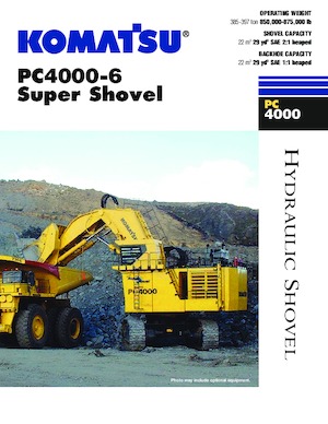 Lánctalpas kotrók Komatsu PC4000-6 