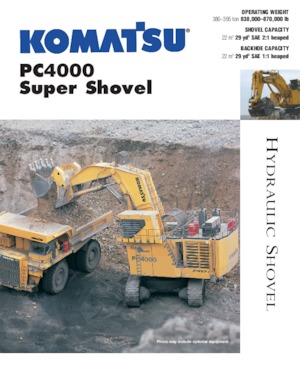 Lánctalpas kotrók Komatsu PC4000