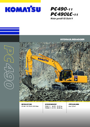 Lánctalpas kotrók Komatsu PC490-11E0