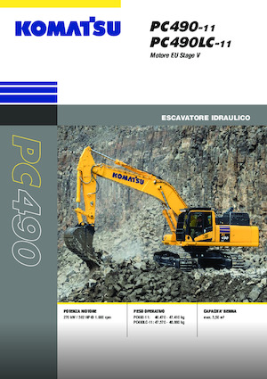 Lánctalpas kotrók Komatsu PC490LC-11E0