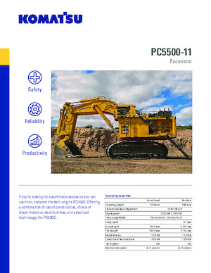 Lánctalpas kotrók Komatsu PC5500-11