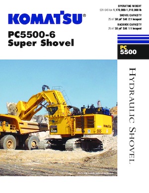 Lánctalpas kotrók Komatsu PC5500-6