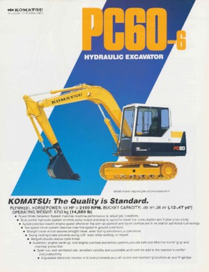Lánctalpas kotrók Komatsu PC60-6