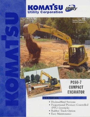 Lánctalpas kotrók Komatsu PC60-7