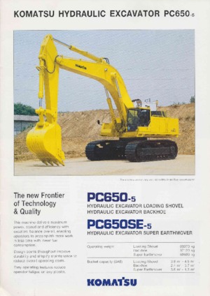 Lánctalpas kotrók Komatsu PC650SE-5