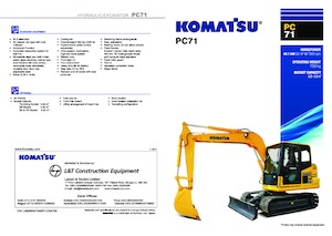 Lánctalpas kotrók Komatsu PC71