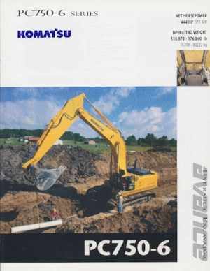 Lánctalpas kotrók Komatsu PC750-6