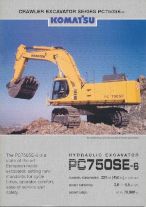 Lánctalpas kotrók Komatsu PC750SE-6