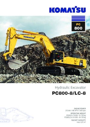 Lánctalpas kotrók Komatsu PC800-8 