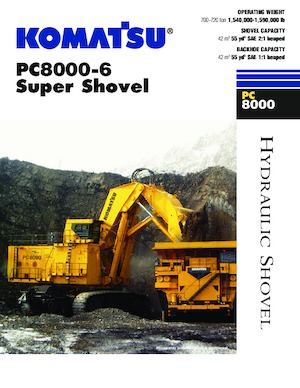 Lánctalpas kotrók Komatsu PC8000-6