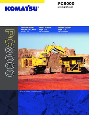Lánctalpas kotrók Komatsu PC8000