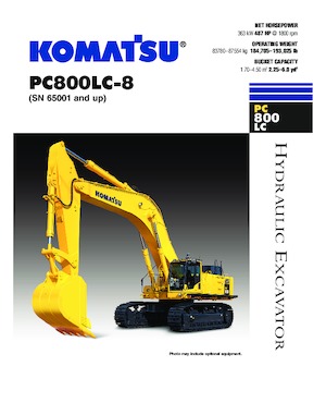 Lánctalpas kotrók Komatsu PC800LC-8/PC800-8