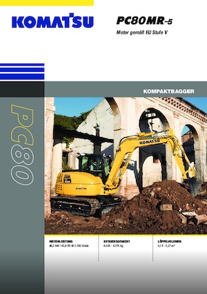 Lánctalpas kotrók Komatsu PC80MR-5E0