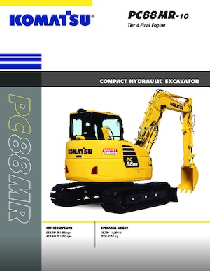 Lánctalpas kotrók Komatsu PC88MR-10