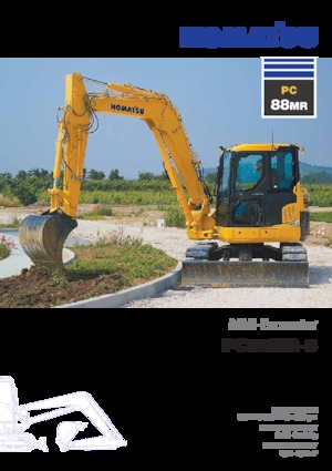 Lánctalpas kotrók Komatsu PC88MR-8