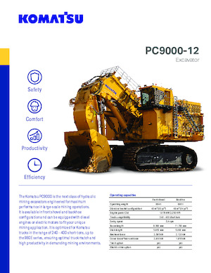 Lánctalpas kotrók Komatsu PC9000-12