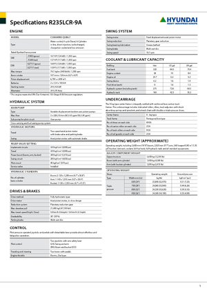 Lánctalpas kotrók Hyundai R 235 LCR-9 A