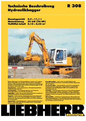 Lánctalpas kotrók Liebherr R 308