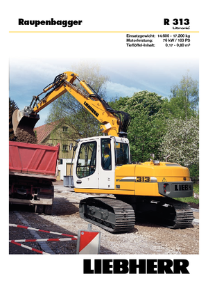 Lánctalpas kotrók Liebherr R 313 Litronic