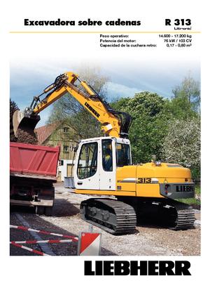 Lánctalpas kotrók Liebherr R 313 Litronic