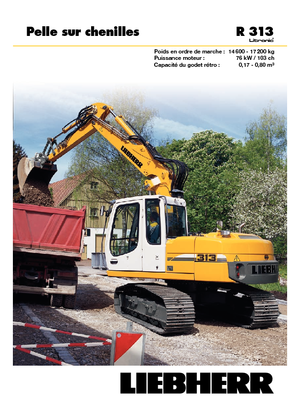 Lánctalpas kotrók Liebherr R 313 Litronic